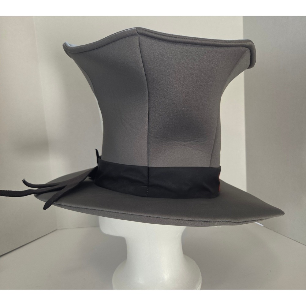 Disney Parks Nightmare Before Christmas Jack Skellington Foam Top Hat Grey Adult - Picture 5 of 14